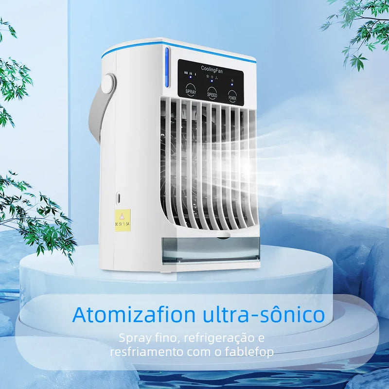 Portable Cold Air Conditioner Evaporative Air Cooler For Room Office Mini  Table Fan Desktop Air Conditioning Fan Humidifier