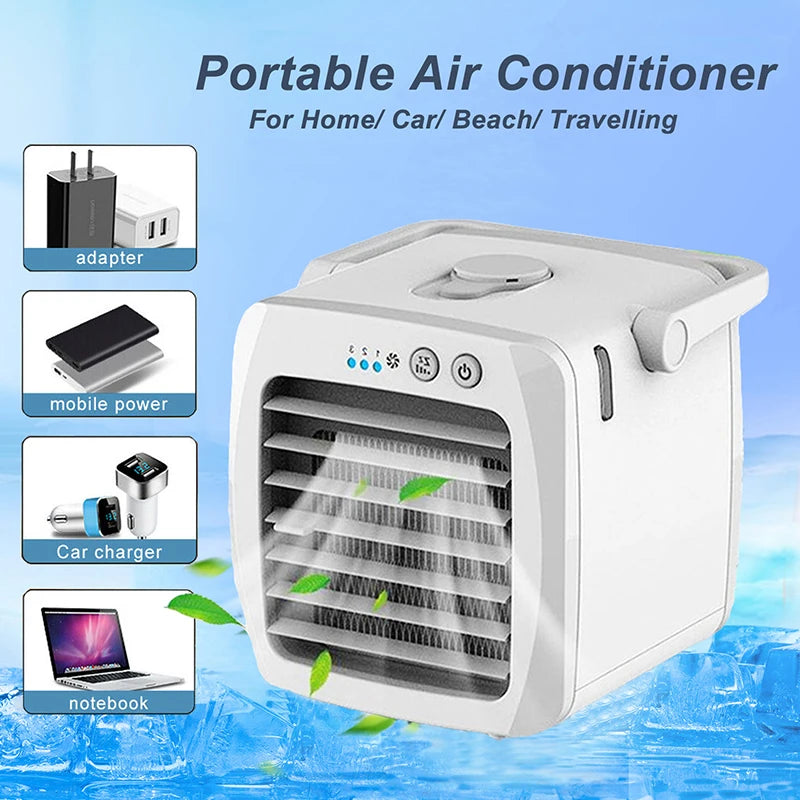 Air Cooler Portable Mini Personal Humidifier Purifier Desktop Cooling Fan Air Conditioner For Office Home