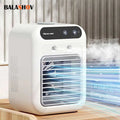 Humidifier Cooler Fan 2 Gear Air Conditioner Small Fans Portable USB Chargeable Desktop Spray Fans For Office Dormitory Room