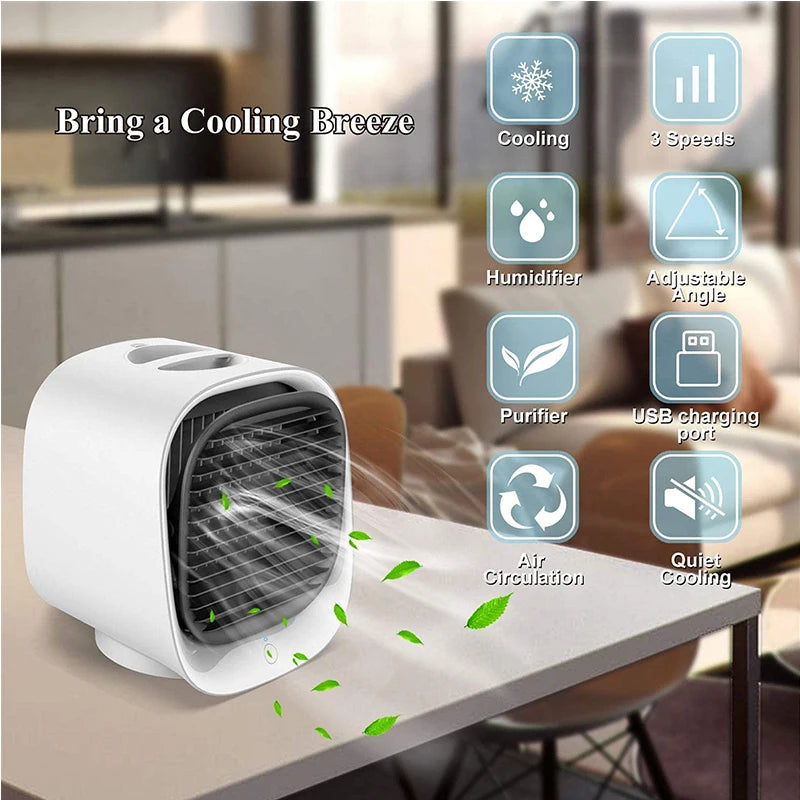 Hot Sale Usb Plug-In Electric Cooling Fan Spray Cooling Fan With Ice Water Portable Office Personal Small Air Cooler